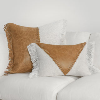 Haris 22" Pieced Design Throw Pillow