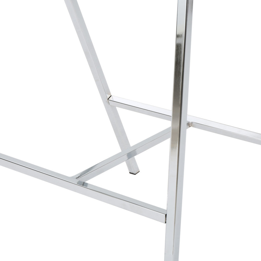 GDF Studio Emily Modern Leather 28.25" Barstool, Set of 2, Ivory