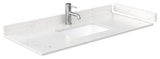 Marlena 48" Single Vanity, Cultured Top, Nickel Trim