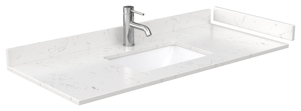 Marlena 48" Single Vanity, Cultured Top, Nickel Trim