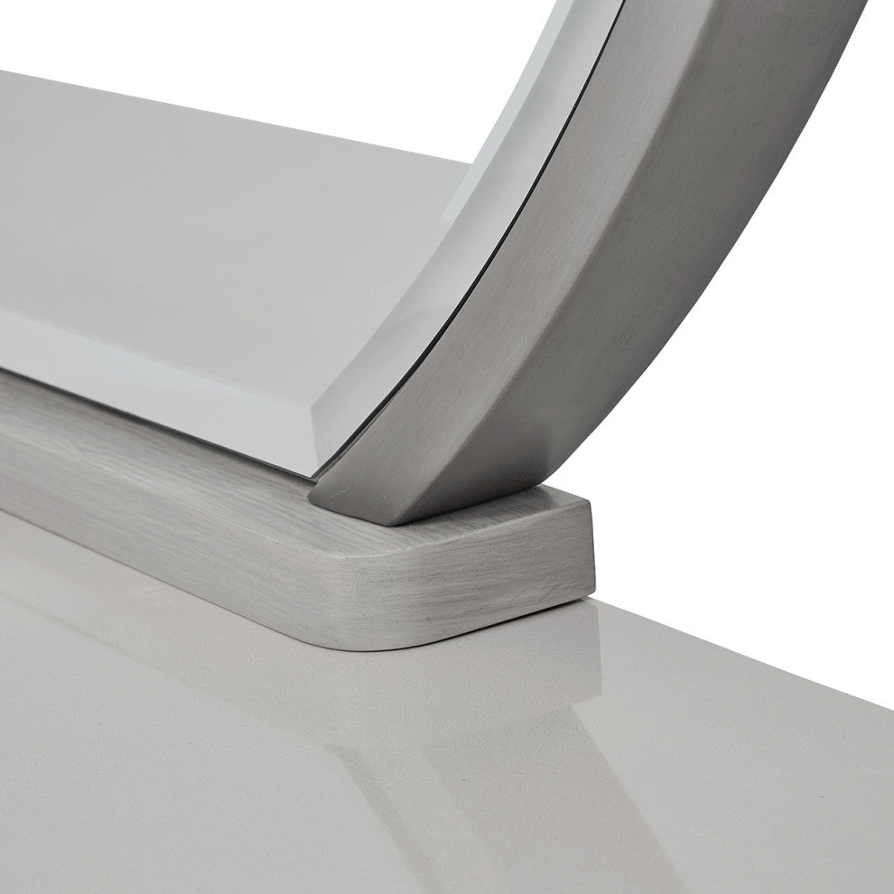 Eclipse Dresser and Mirror - Moonlight Gray