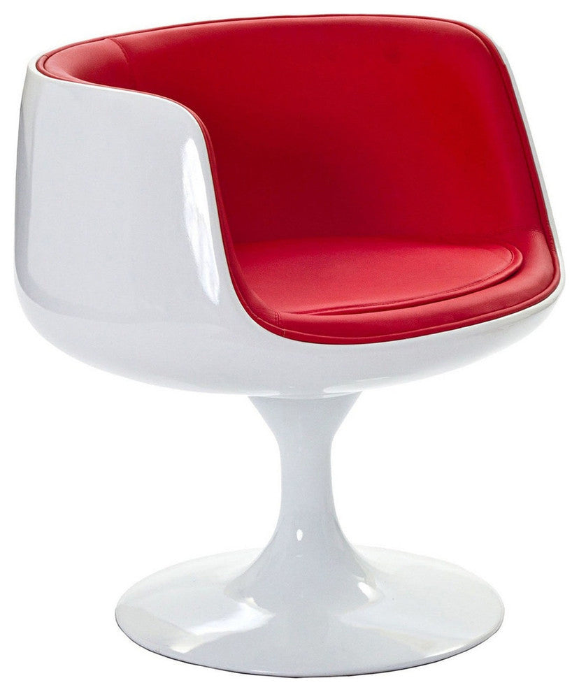 Modern Contemporary Kitchen Dining Armchair Red
