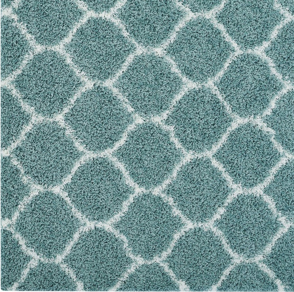 Solvea Moroccan Trellis 5x8 Shag Area Rug