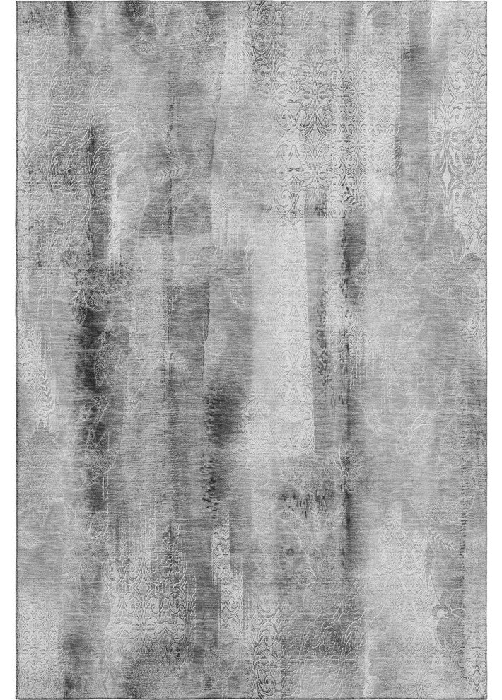 Premium Machine Washable Mayfield AMF537 Gray 9' x 12' Rug