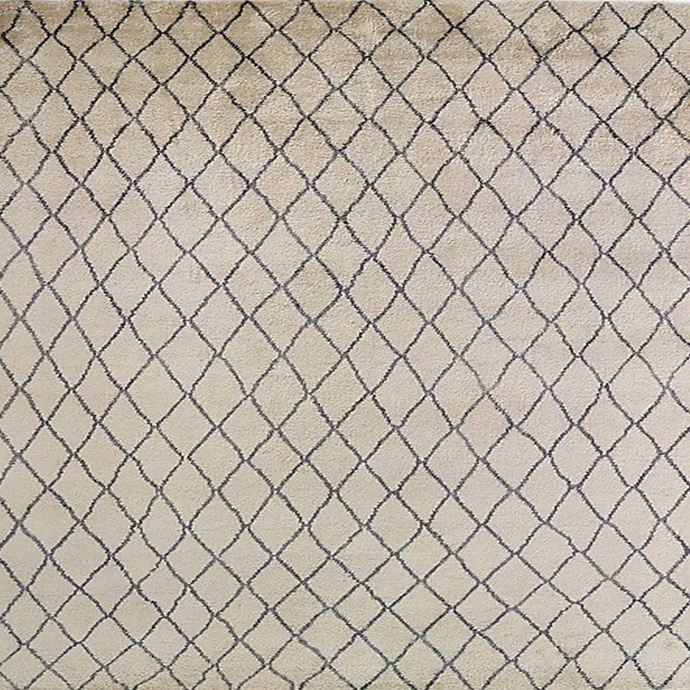 Ahgly Company Indoor Square Mid-Century Modern Area Rugs, 6' Square