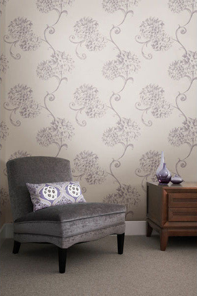 Sebastion Cream Damask Wallpaper, Bolt.