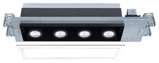 Silo LED Multiple Four-Light non-IC Airtight Housing, Light 2700K, White Black