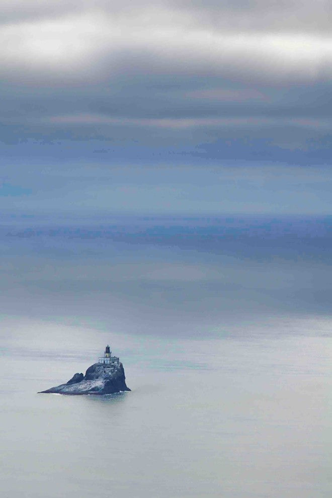 "Tillamook Rock Lighthouse" Painting Print on Canvas