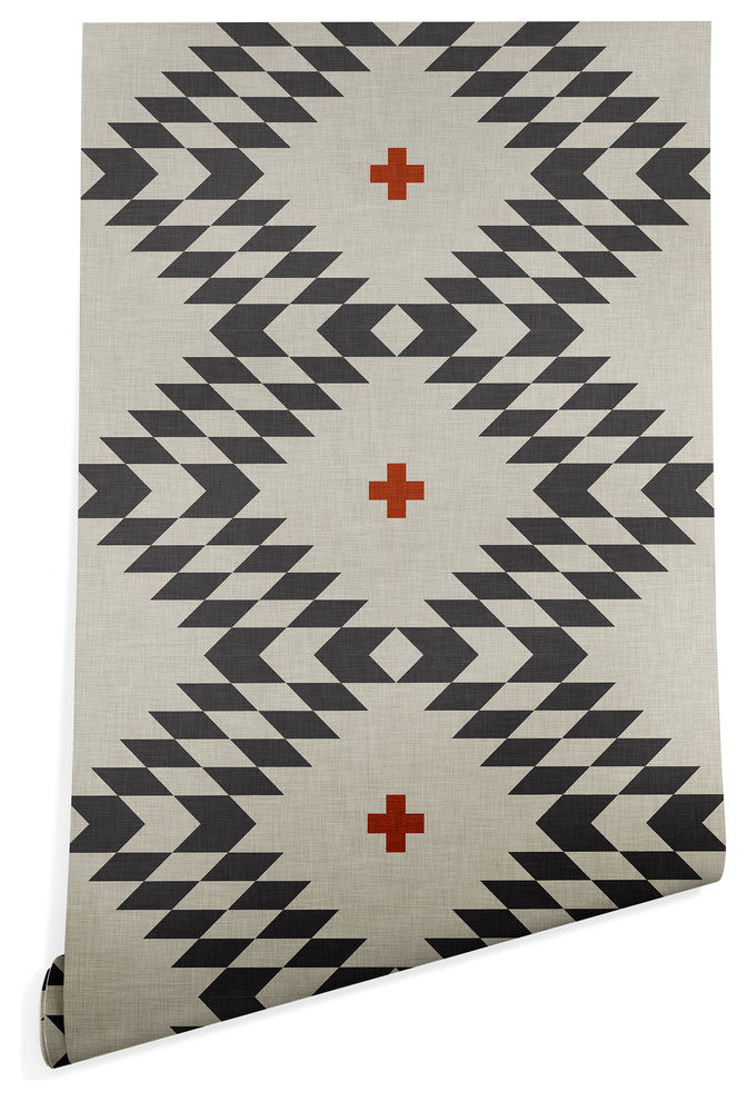 Deny Designs Holli Zollinger Native Natural Plus Wallpaper, Gray, 2'x4'