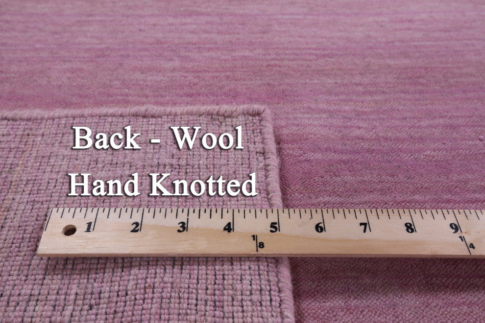 8' Square Persian Gabbeh Hand Knotted Wool Rug - Q15311