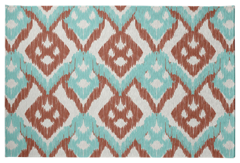 Hipster Spring Chenille Rug, Light Blue, 4'x6'