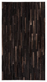 Cowhide Patchwork Rug, Poseidon, Cassiterite, 5'x8'