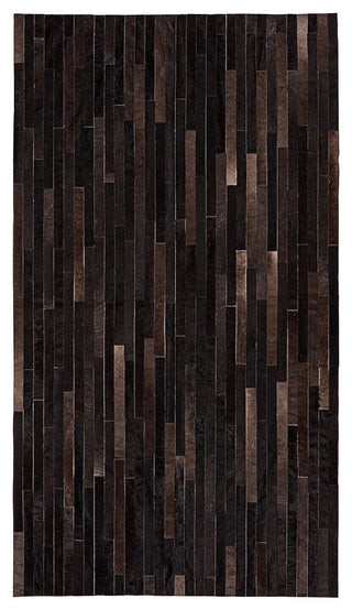 Cowhide Patchwork Rug, Poseidon, Cassiterite, 5'x8'