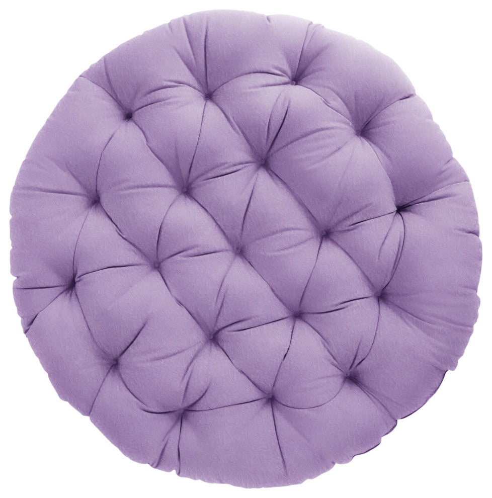 Mozaic Home Suede Lavender Round Papasan Cushion 48"