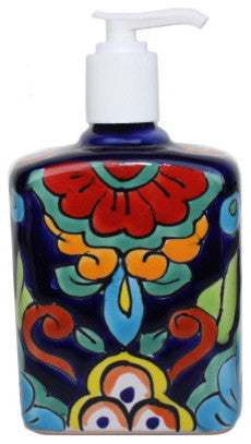 Big Rainbow Talavera Soap Container