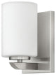 Hinkley Kyra Small Single Light Vanity, Brushed Nickel