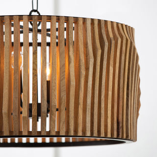 Capital Lighting 344642 Archer 4 Light 24"W Drum Chandelier - Light Wood /