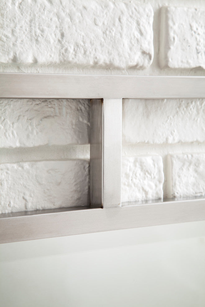 Boston 30" Rectangular Mirror Vanities, Brushed Nickel