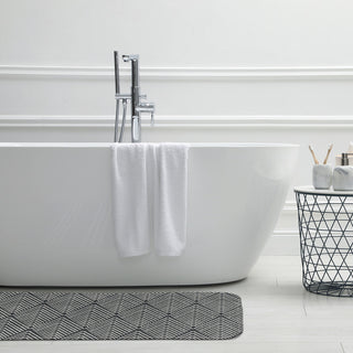 24" x 17" Lifeflor Diamond Bathmat, Pepper