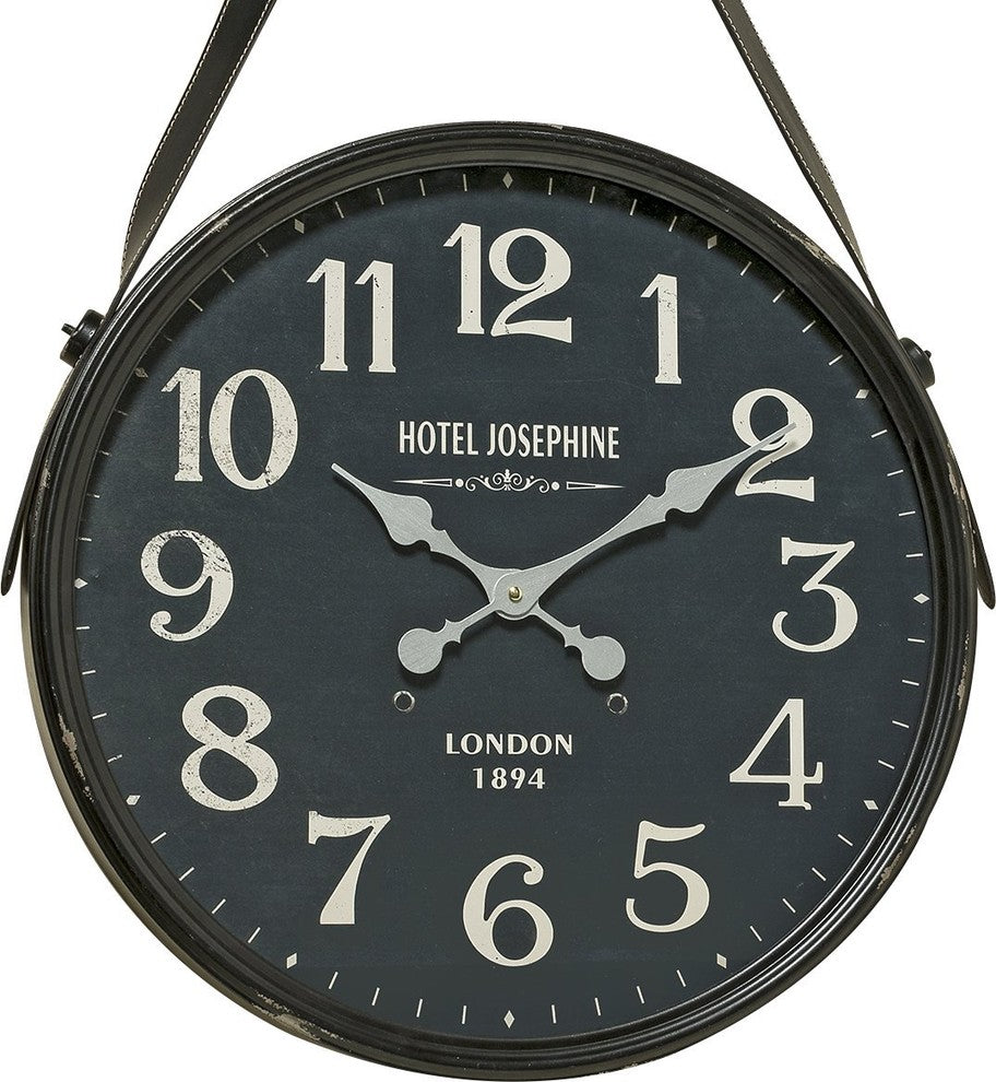Leather Loop Top Hotel Clock