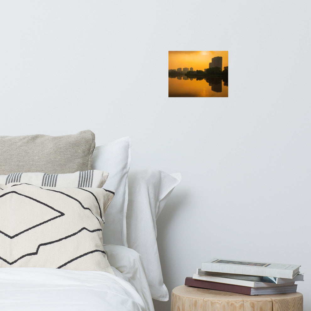Wilmington at Sunrise Urban Landscape Photo Unframed Wall Art Print, 8" X 10"