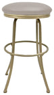 Peyton Ocean Beige 30inch Bar Height Black Frame Swivel Bar Stool