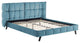 Makenna Queen Upholstered Velvet Platform Bed