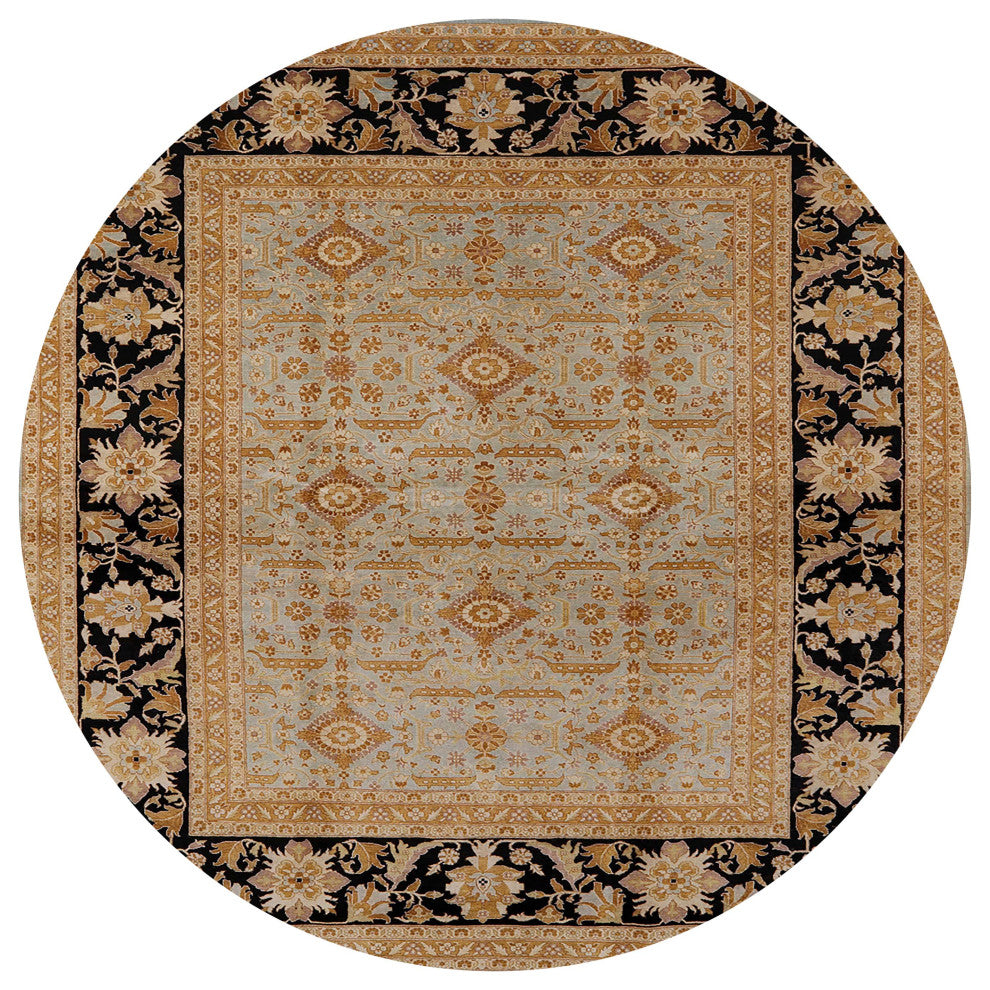 Ahgly Company Indoor Round Mid-Century Modern Area Rugs, 3' Round