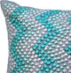 Blue Decorative Euro shams 26"x26" Art Silk PillowCase - Turquoise Run