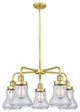 Innovations Bellmont 5 24" Chandelier Satin Gold