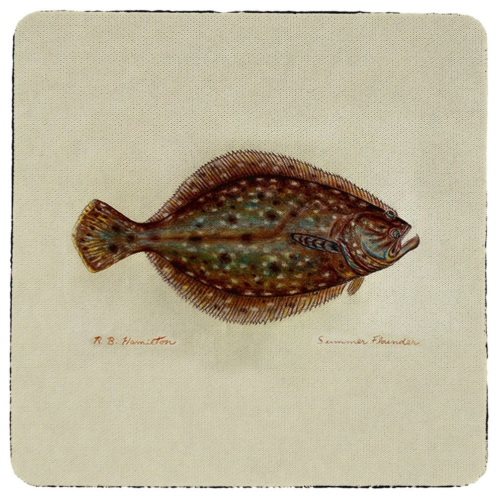 Flounder Coaster - 3 Sets of 4 (12 Total)