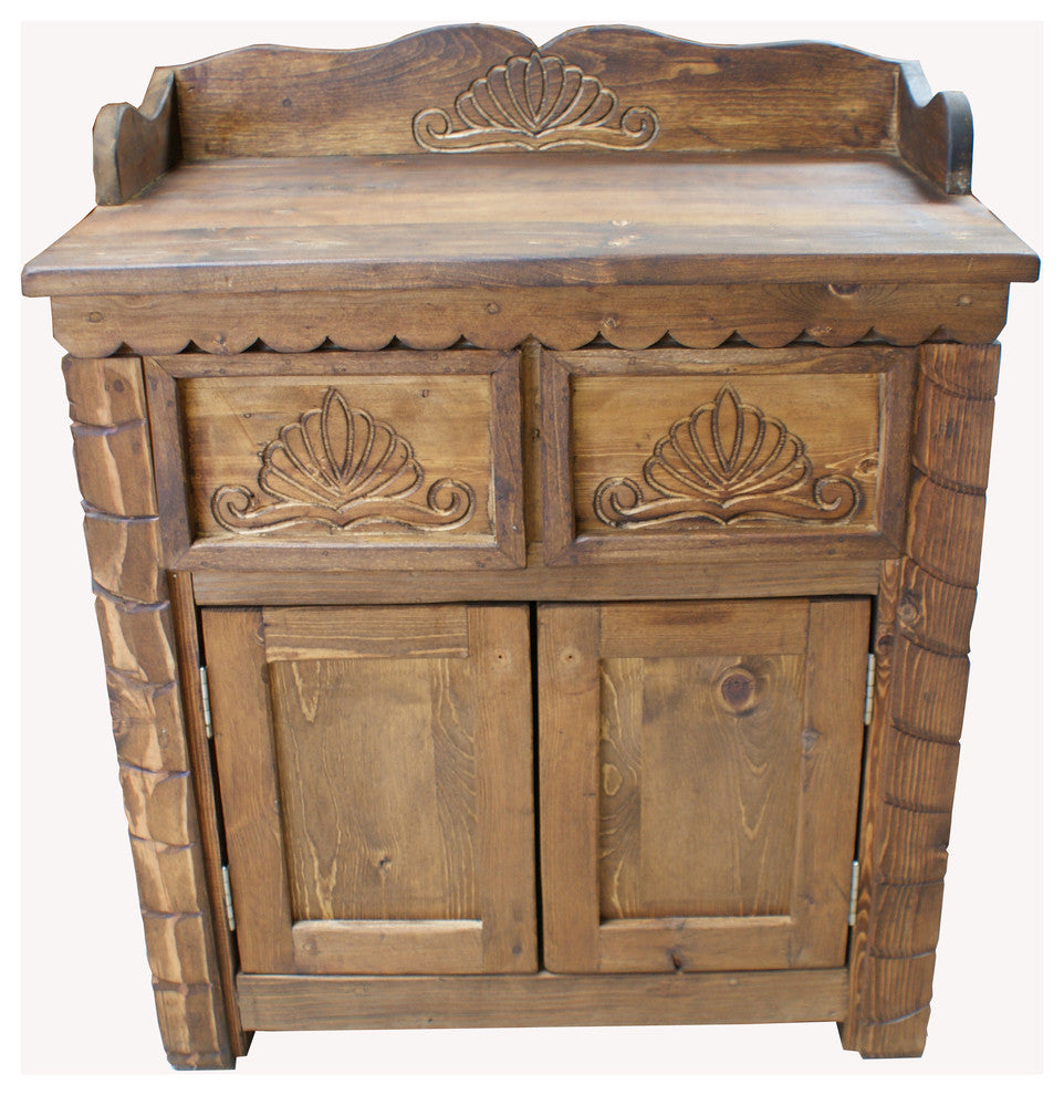 Milton Rustic Reclaimed Wood Bathroom Vanity, 30"x20"x32"