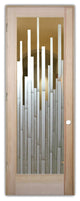 Interior Prehung Door or Interior Slab Door - Mosaics - Douglas Fir (stain...