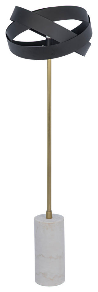 Columna Floor Lamp, Black Metal