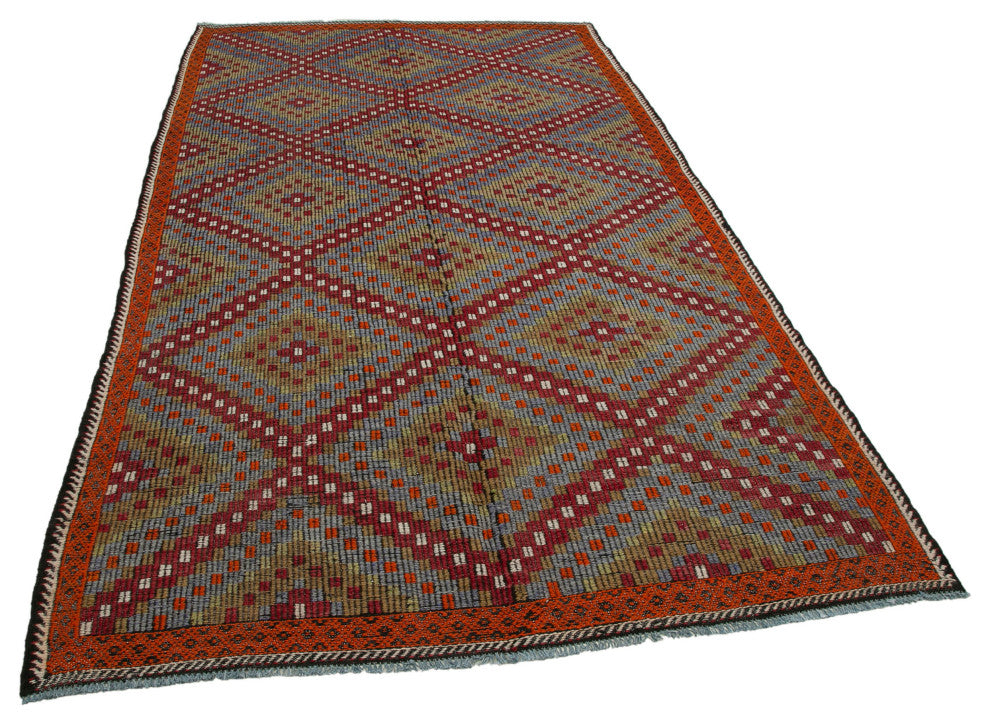 Rug N Carpet - Handmade Oriental 5' 9'' x 10' 4'' Antique Wool Kilim Rug