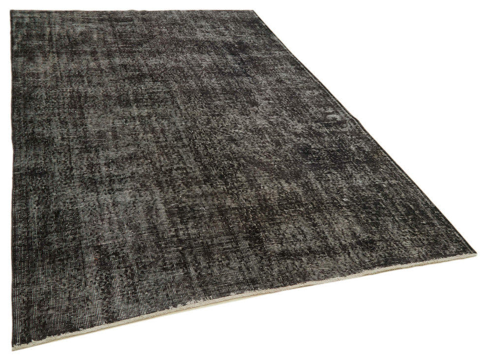 Rug N Carpet - Handwoven Oriental 6' 1'' x 9' 9'' Distressed Over-dyed Rug