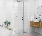 78"x43.75" Frameless Shower Door Wall Hinge, Polished Chrome