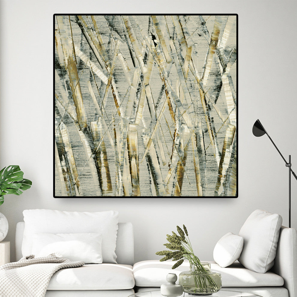 "Birches V" Oversized Framed Canvas, 45" x 45"
