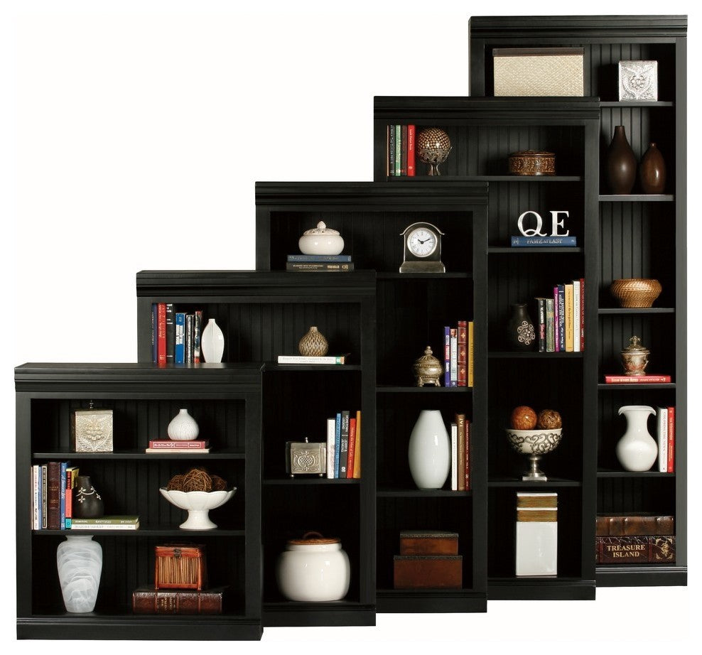 Coastal 36" Open Bookcase, Black, 48"