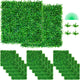 24x Artificial Boxwood Panel Fake Hedge Plant Privacy Fence Screen, 48 Pack of 10x10inch