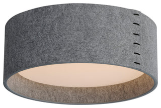 Maxim 10220 Prime 16"W LED Flush Mount Drum Ceiling Fixture - Grey