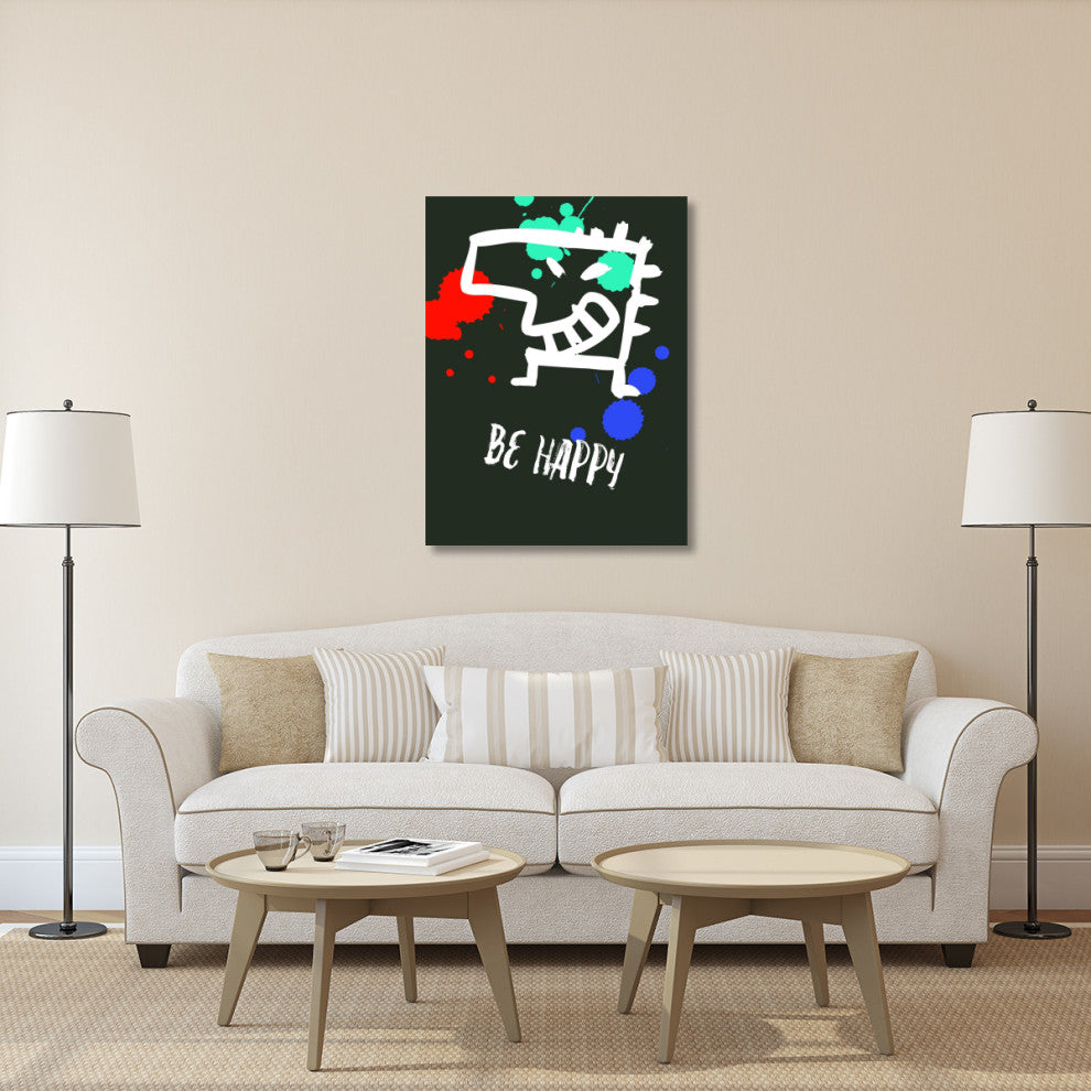 "Be Happy Poster 2" Fine Art Print