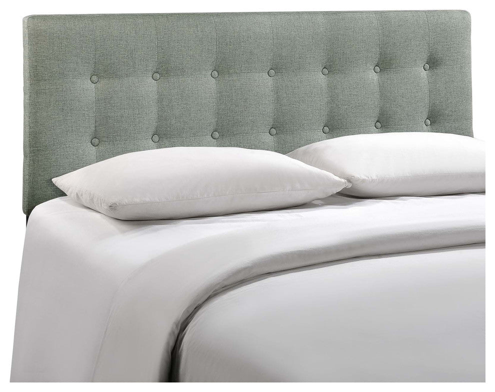 Emily King Fabric Headboard, Gray