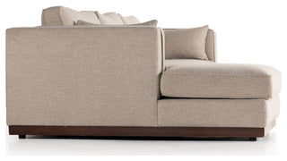 Lawrence 2pc Laf Sectional-Nova Taupe