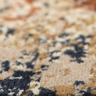 Athinai Bastia Orange Abstract Area Rug, 7'9"x9'9"