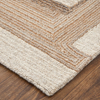 Middleton Modern Geometric, Ivory/Brown/Tan, 10'x14' Area Rug