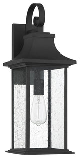 Hancock 1-Light Outdoor Sconce, Matte Black