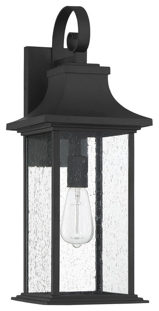 Hancock 1-Light Outdoor Sconce, Matte Black