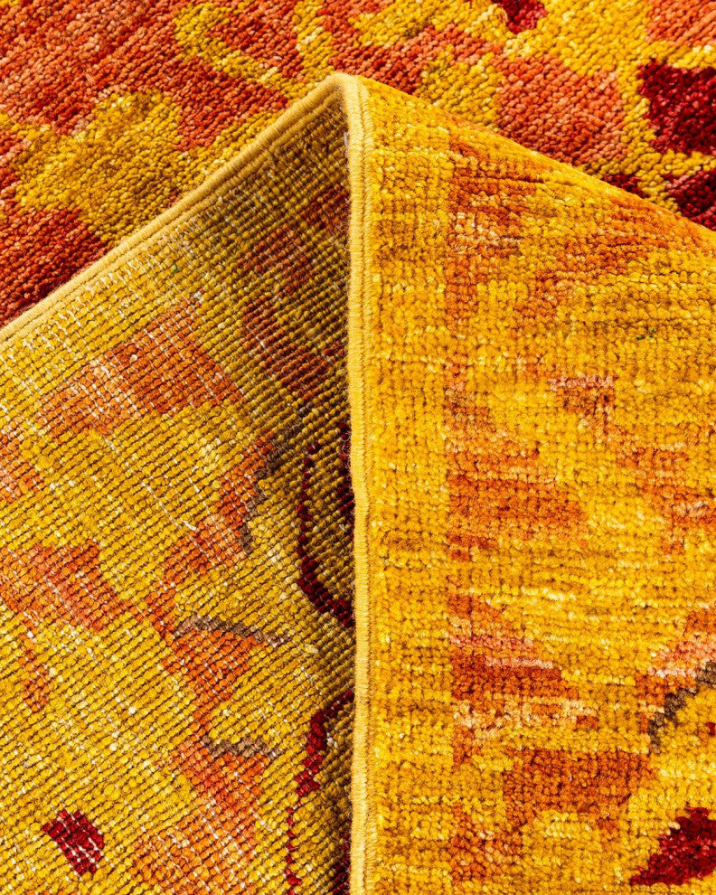 Overdyed, One-of-a-Kind Hand-Knotted Area Rug Brown, 6'1"x9'0"