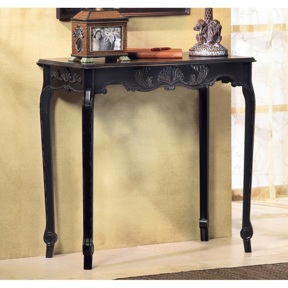 Scallop Detail Hall Table